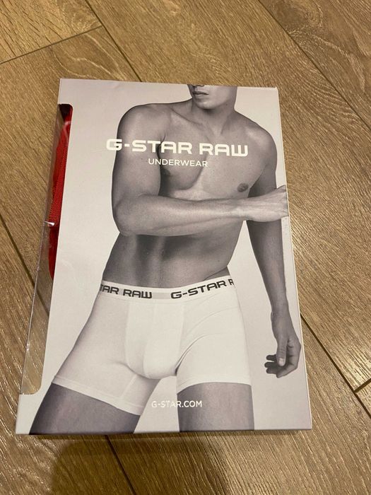 G-Star Raw оригинален боксер , черни и червени, размер: L