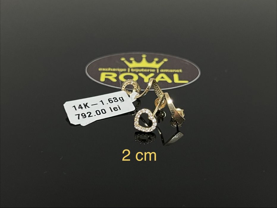 Bijuteria Royal CB : Cercei dama aur 14K 585   1,63 gr
