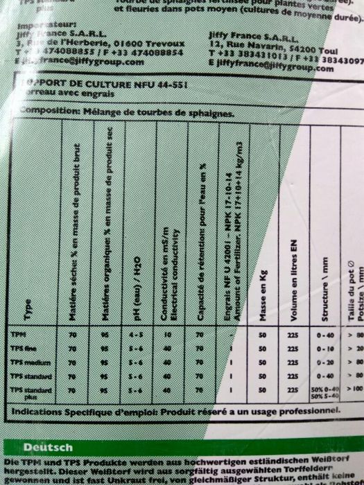 Turba Kekkila 100 litri, Jiffy 225 litri, profesionala