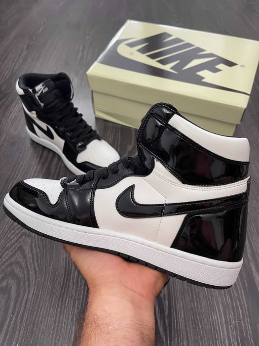 Adidasi Nike Air Jordan 1 Black/White-All Star Weeken
