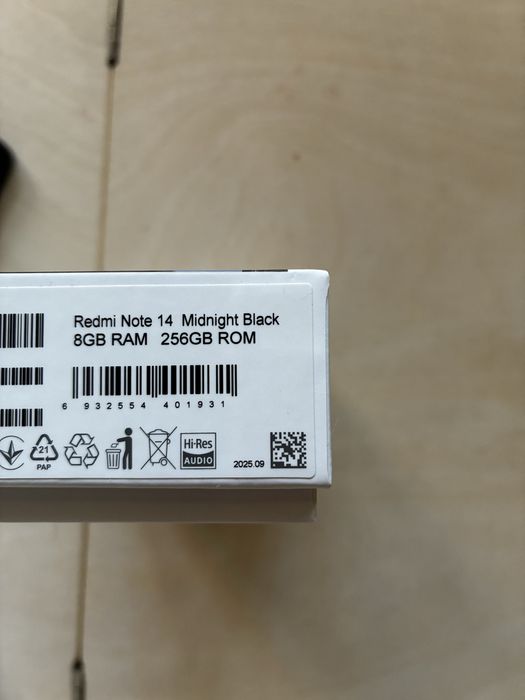 Redmi note 14 8gb 256gb гаранция 2г
