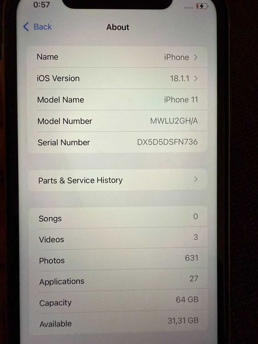 Iphone 11 [64 GB]