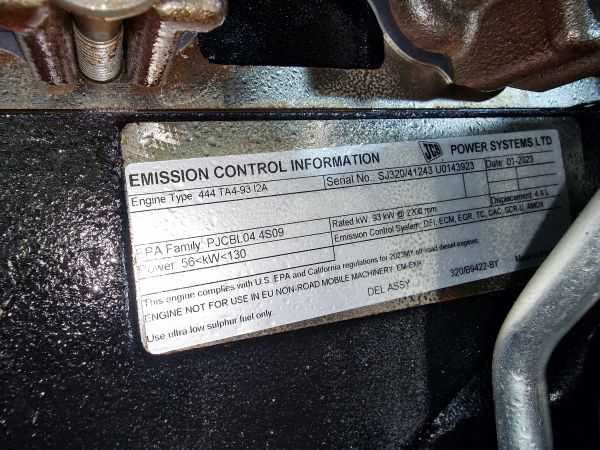 Motor NOU 2023 JCB 444 TA4-93 L2A - Motor excavator