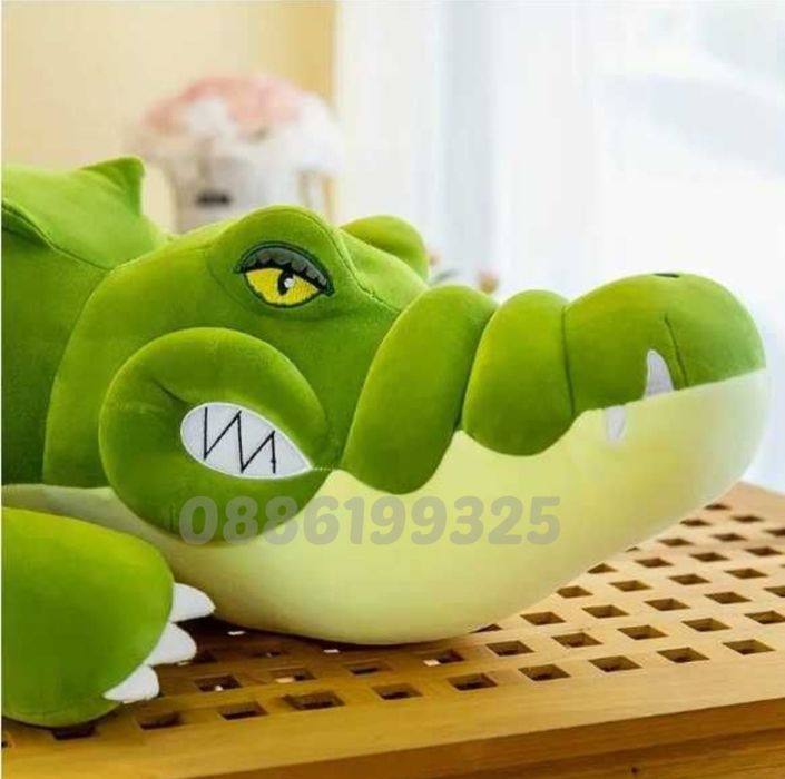 Плюшен крокодил Възглавница в 3 цвята, 80см