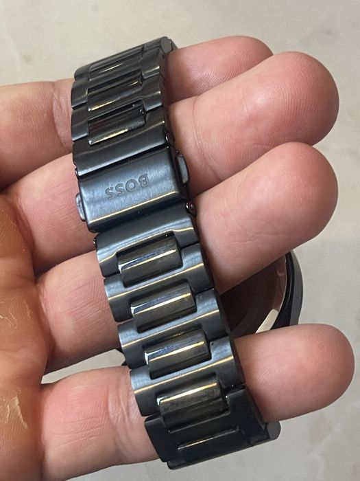 Мъжки часовник Boss черен STRIKE BLACK-PLATED 1514291