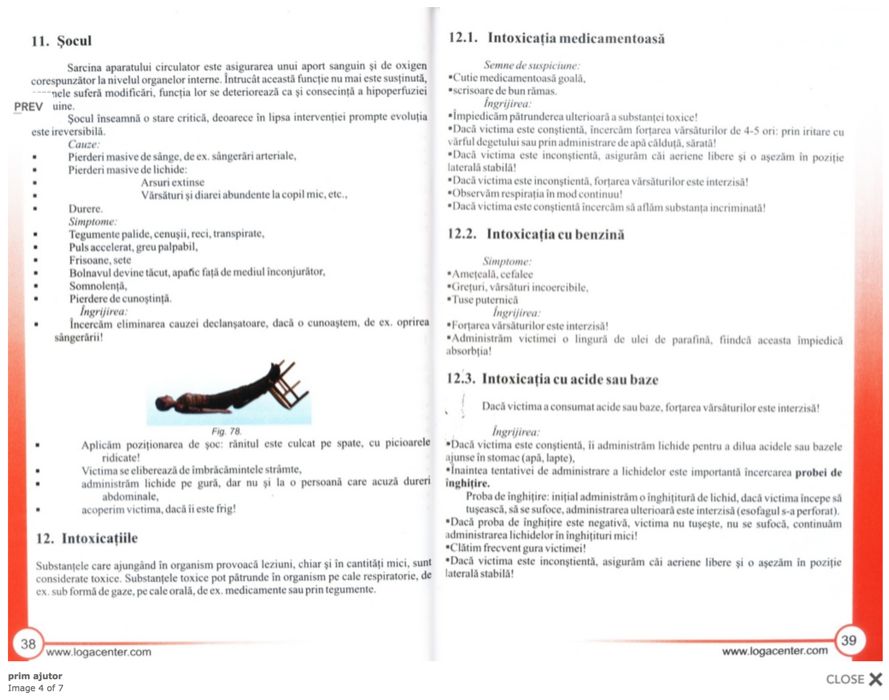 Carte de prim ajutor pentru conducatorii de autovehicule