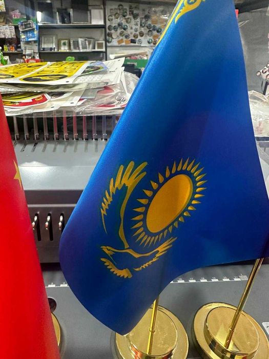 флаги под заказ 17*22см двух сторонние,премиум качество