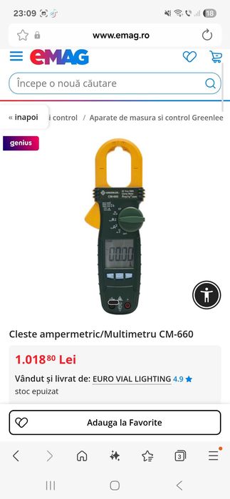 Multimetru digital Greenlee