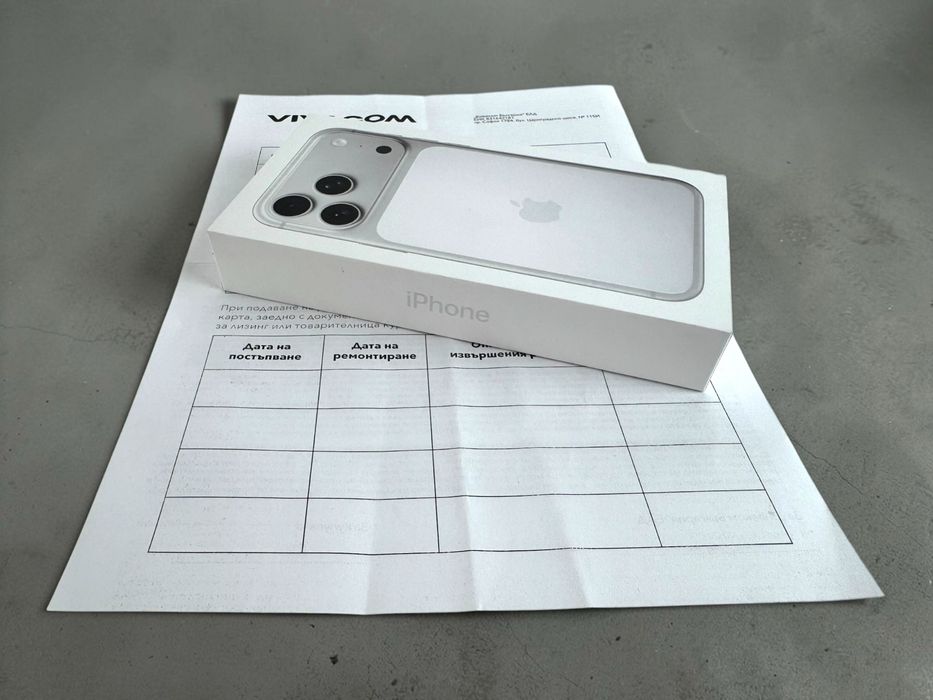 ЧИСТО НОВ! Apple iPhone 17 Pro Max 512GB Silver 2г. Гаранция!