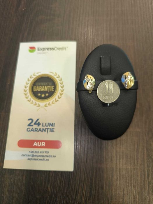 Cercei aur 14k 3,08 grame (AG24 Harlau b.45373.2)- Garantie 2 ani!