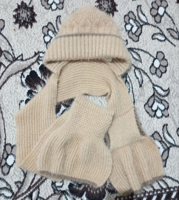 Шапка шарф женская