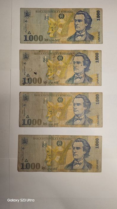 Bancnote vechi România – 1000  lei 1998 – BNR