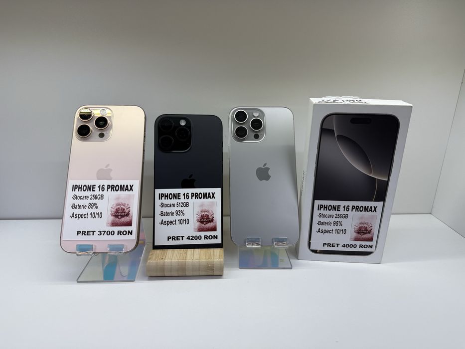 iPhone 16 PROMAX 512GB 256GB impecabil KingAmanet