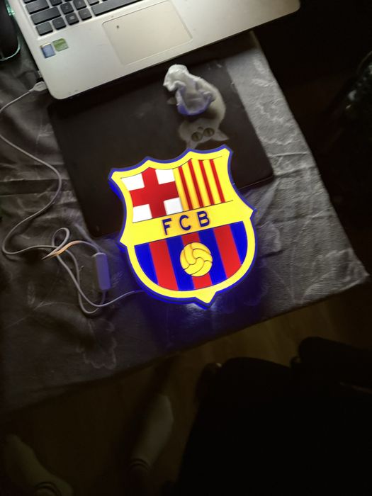 Lampa Led Rapid / Barcelona/Madrid/Steaua/Dinamo/Craiova/FCSB/Cluj