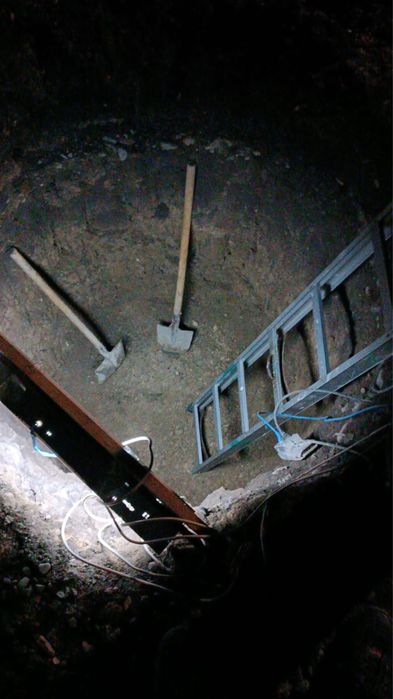 Копаем септик троншеи