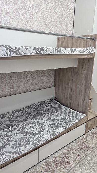 2-х этаж кровать с полками