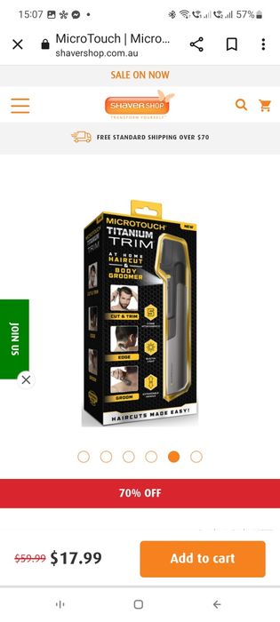 Masina  de tuns  pe baterii acumulatori Microtouch Titanium Trim Mașin