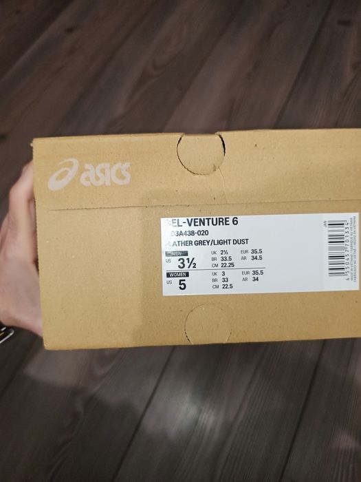 Pantofi Sport Asics Gel Venture 6 Feather Grey/Light Dust 35.5