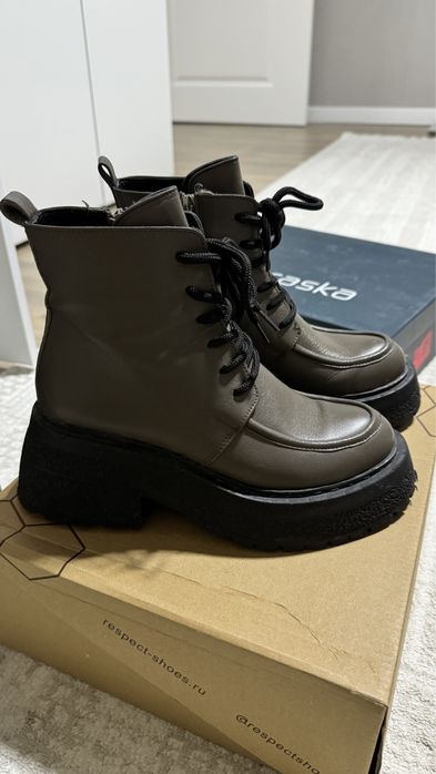 Полуботинки кожанные