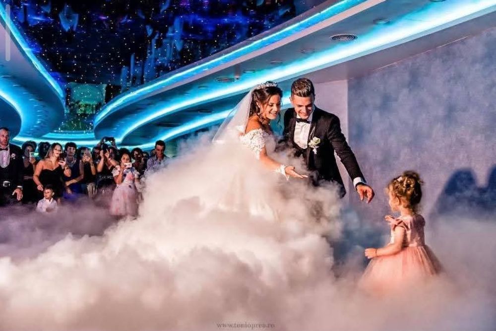 Mașină de fum greu pentru dansul mirilor – gheață carbonică