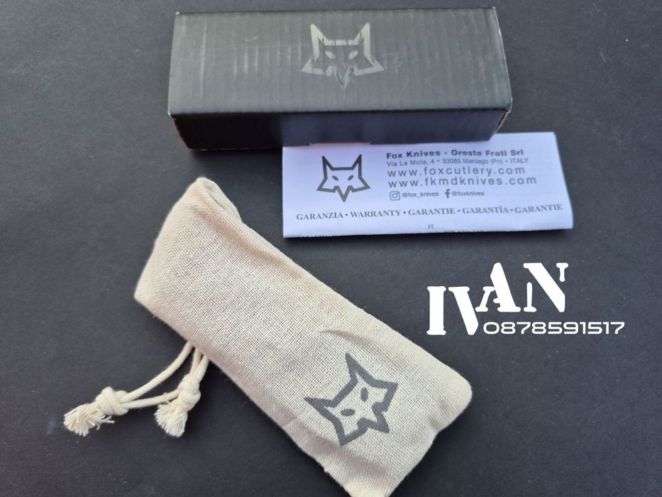 Сгъваем нож FOX-FX-523 Black G10