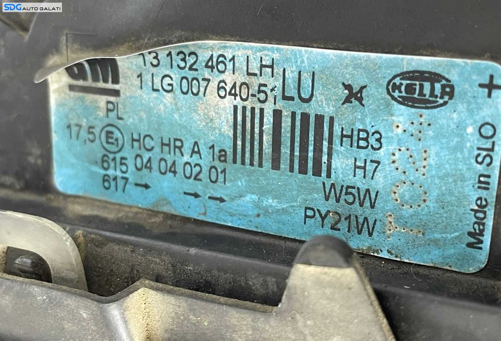 Far Stanga EUROPA Opel Astra G 1998 - 2007 Cod 13132461 LH 1LG007640-51 [L2435]