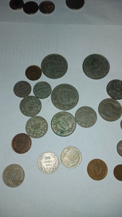 Лот стари монети български и чужди