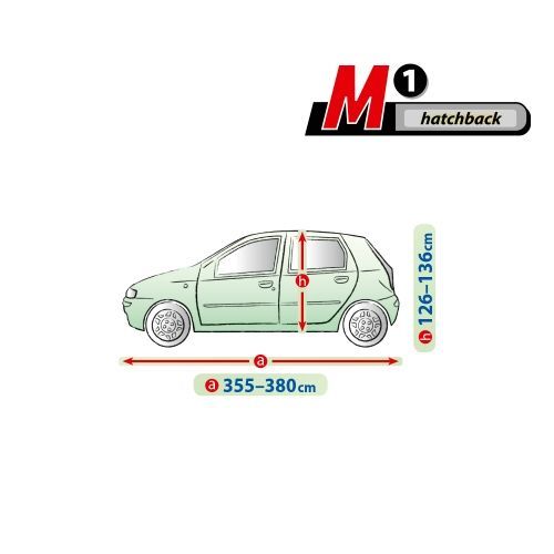Prelata auto, husa exterioara Mobile Garage M1 Hatchback lungime 355-380cm