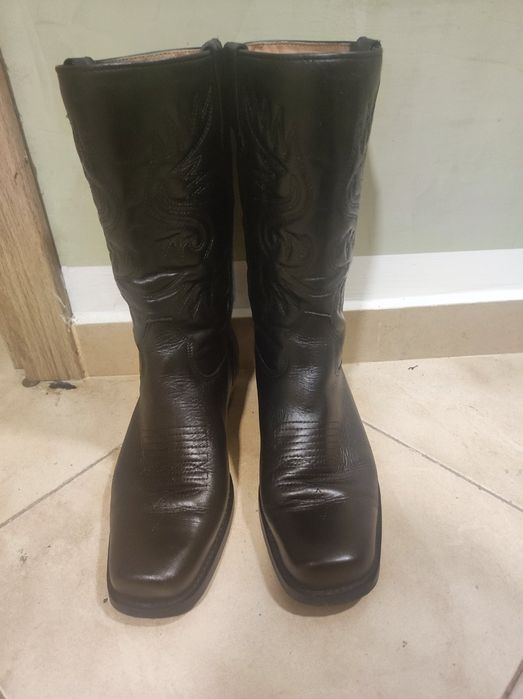 Дамски каубойски ботуши DWLRS от телешки бокс