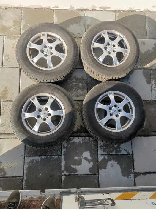 Vând jante aliaj cu anvelope de iarnă, 6.5Jx16 H2 ET 38.