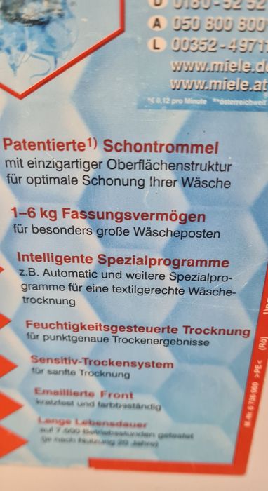 Сушилня Miele T4263 6кг