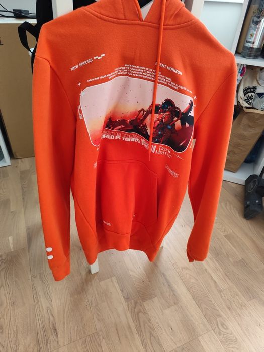 Оранжево худи; cropp; xs
