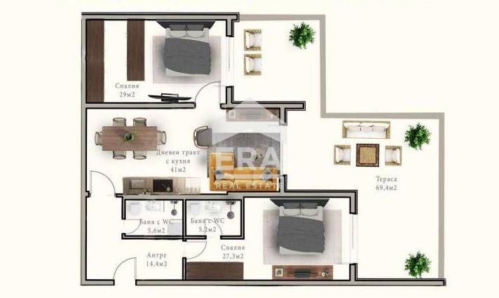 Продава се Тристаен апартамент в Варна, Чайка - 213 кв.м за 1202 €/кв.м - Снимка #9