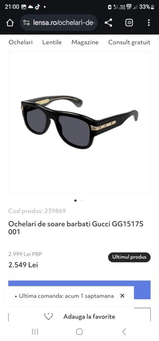 Ochelarii de soare Gucci