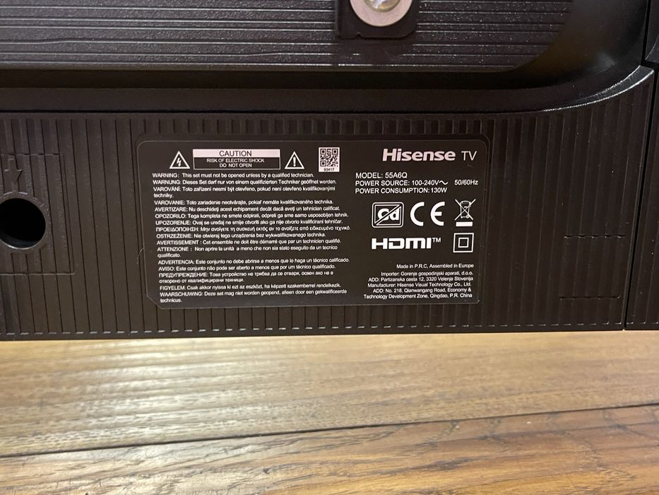 TV Hisense Smart 139cm Amanet SZ 176