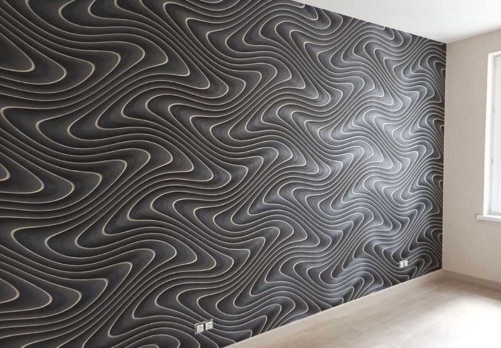 Поелейка обоев и покраска