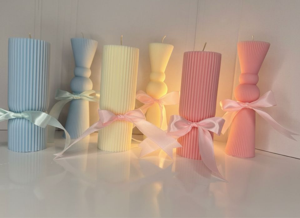 Lumanare botez scurta