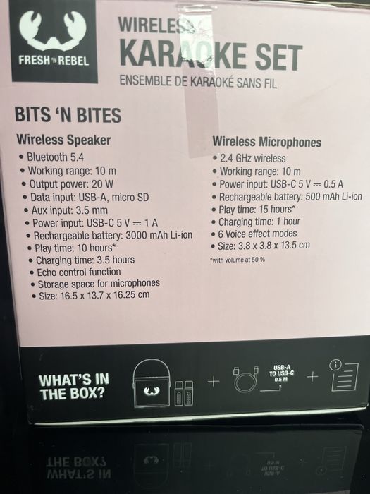 Кареоке колонка розова