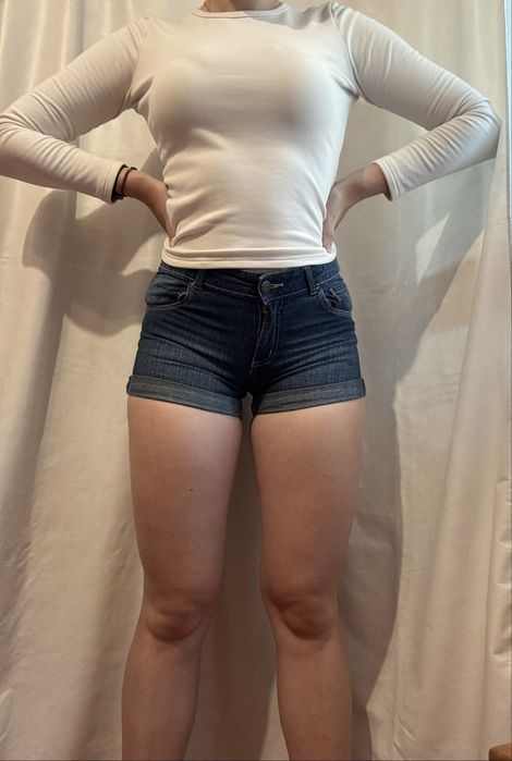 Blugi scurti albastri