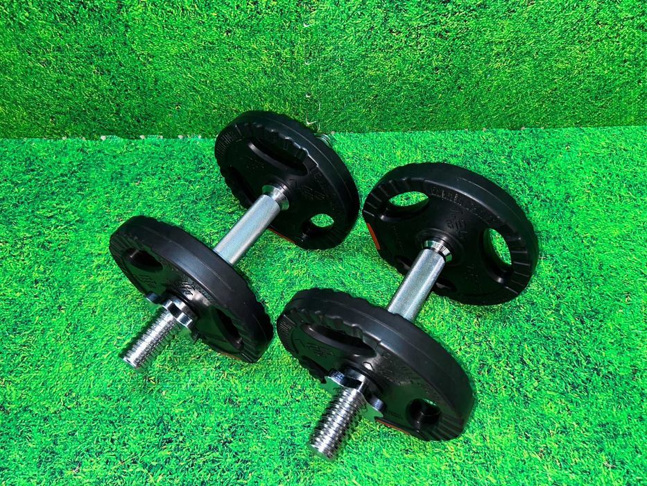 Set gantere discuri cu grip din ciment 10kg 30/31 mm