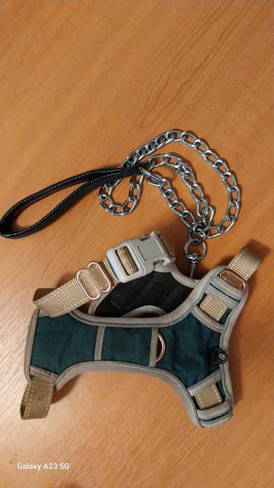 Ham DOG & DRESS marimea S si lesa lant 80 cm