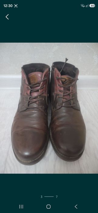 Kimex кожа ботинки