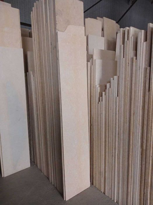 Travertin 1-sloy 2-sloy Barcha turdagi gullari bor / Fasad uchun