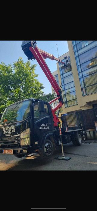 Inchiriez nacelă prb 24m, braț lateral 12,5 m
