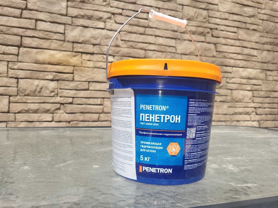 ПЕНЕТРОН — Обмазочная проникающая гидроизоляция (ведро 5 кг)