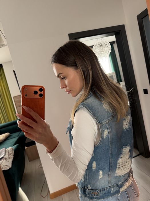 Vesta de blugi foarte chic