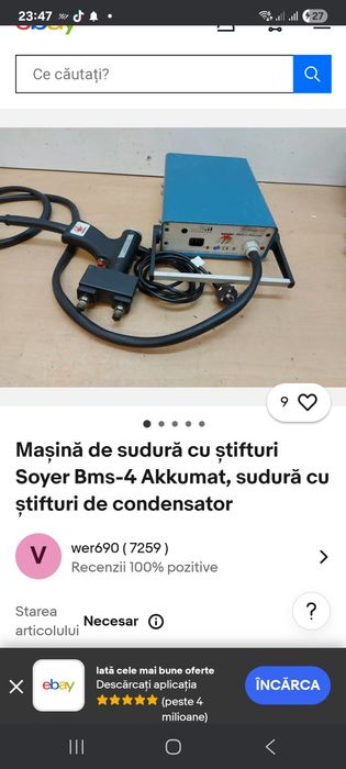 Aparat de sudura în puncte Stifturi Soyer BMS-4 Akkumat