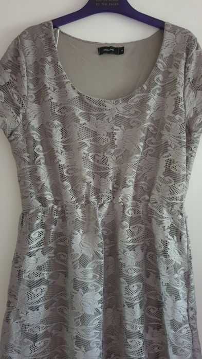 Rochie M dantela gri, impecabila
