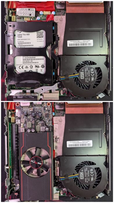 Lenovo Thinkcentre Tiny M910x cu BIOS mod, i7-7700, 8GB RAM, AMD RX6400, 256GB SSD + Monitor ThinkVision TIO 24"