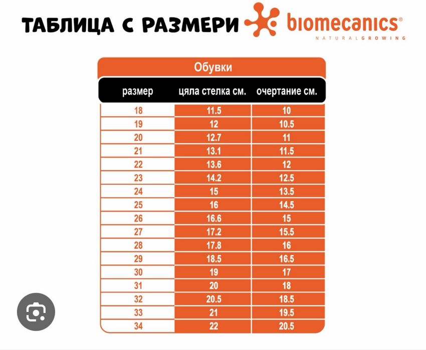 Сандали Biomecanics - 19 номер